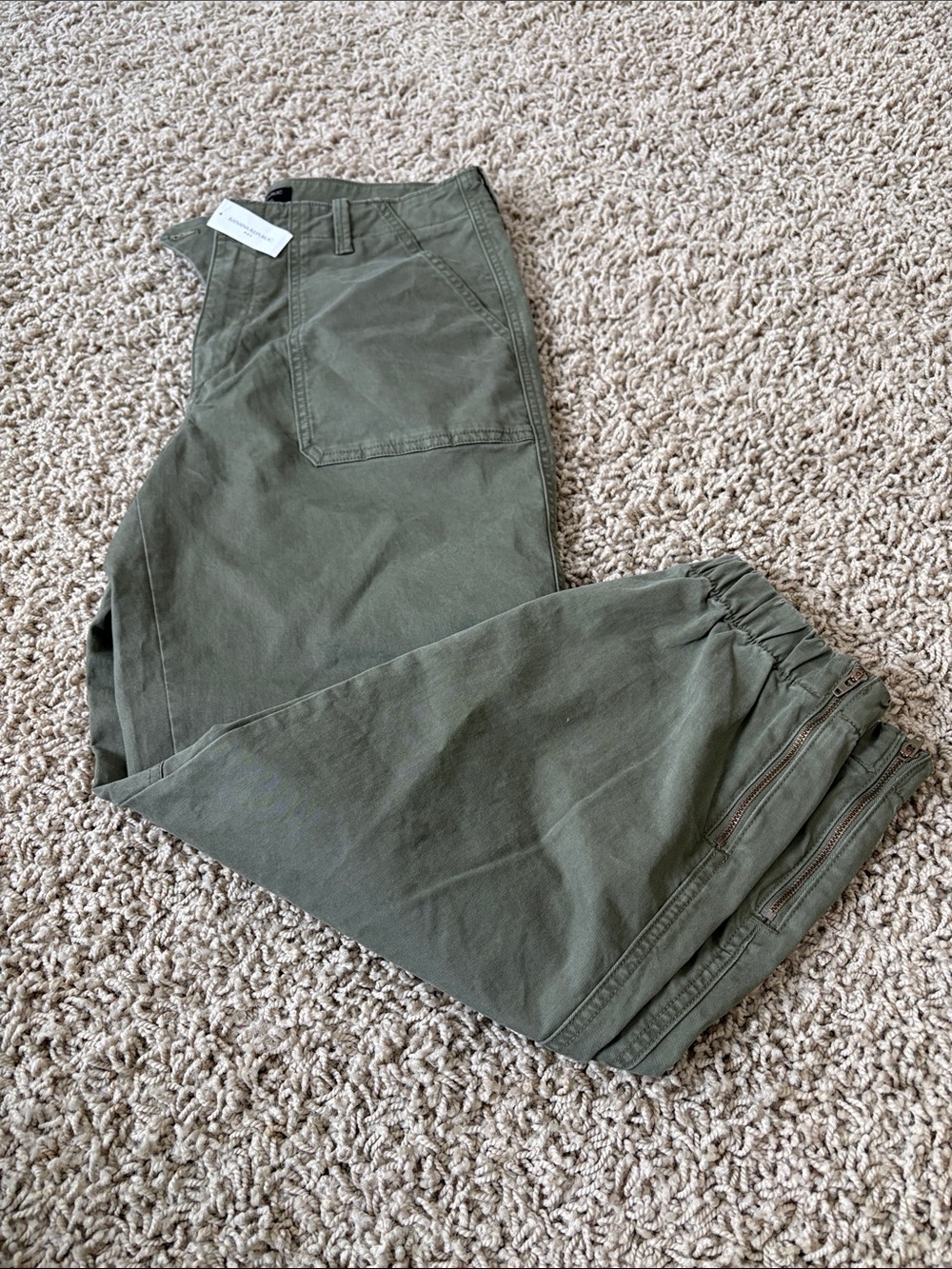 Olive Green Jogger Style Pants
